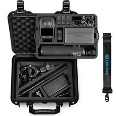 Lekufee DJI Osmo 360 카메라 어드벤처 콤보 액션 카메라 배터리 충전기 DJI 마이크 3/2/미니용 휴대용 방수 하드 케이스 기타 액세서리(케이스만 해, Lekufee DJI Osmo 360 카메라, 어드벤처