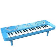 LVB 37鍵兒童電子琴 迷你鋼琴 初學入門 益智音樂玩具，兒童啟蒙樂器, 藍色, 1個, 單一商品