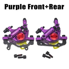 ZOOM XTECH HB100 MTB 유압 디스크 캘리퍼스 전면 및 로터 G3 160/180MM M315 160mm 자전거 용 브레이크, 01 Purple A Pair