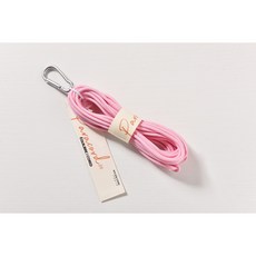 소분 3.0mm 5m 카라비너 파라코드 끈 아웃도어 로프 리드줄 팔찌 마스크스트랩, 14. Light Pink