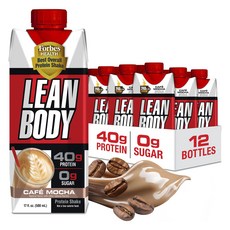 LEAN BODY 高蛋白奶昔 咖啡摩卡, 12個