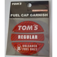 TOM'S 油箱蓋貼紙 適用於繫繩型, 紅色, 1個