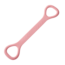 8字拉力器 拉力帶 腳蹬拉力器 瑜珈帶 背部伸展器 拉筋 擴胸訓練【YD0065】, 粉色, 1個