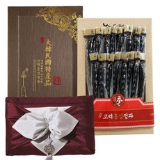 고려 홍삼 정과 400g 한지함 보자기포장 상견례 부모님 선물 명절선물, 1개, 레드보자기+노리개