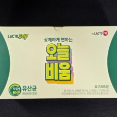 락토핏 상쾌하게 변하는 오늘비움 맛있게 빠른 유산균 배양분말함유 요구르트향, 80ml, 10개
