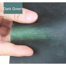 크레이지 호스 가죽 소재 DIY 핸드 레더 공예 빈티지 오일 무두질 조각 풀업 소가죽 첫 번째 레이어, 22x26 센치메터, Dark green, 1개