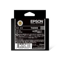 엡손 Epson SC-P704 정품 잉크 T46W8 매트블랙 25ml