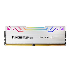 AITC 艾格 KINGSMAN RGB電競記憶體 DDR4 8GB 3200MHz UDIMM (3色可選), 白色
