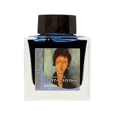 세키세이 만년필용 수성 염료 잉크 50ml 모딜리아니 라이트 블루 AX-8884