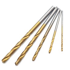 티타늄 코팅 HSS 고속강철 드릴날 드릴비트 (1-3mm) 5종, 1세트
