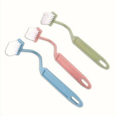 S자형 변기솔 욕실브러쉬 묵은때제거 가정용, 화이트, 화이트