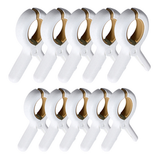 뉴에잇 논슬립 이불 대형 소형 빨래집게 10p, 10개, 브라운