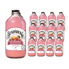 BUNDABERG 粉紅葡萄柚氣泡水, 375ml, 12入
