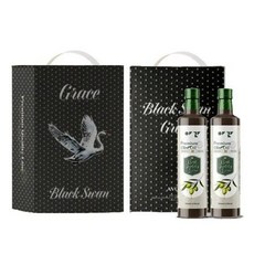 온누리7혜택아보아칸 오일선물세트 블랙스완(올리브포마세250ML2EA)+손잡이박스, 1세트