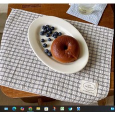 체크무늬 패브릭냅킨 테이블매트 면린넨 혼방 직사각형 식탁보 냅킨 디자인 세련된, 1개, 1개, 1_화이트 체크