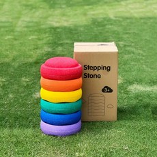 밸런스스톤 밸런스스톤놀이방법 밸런스 벨베이비밸런스스톤 발톱깎이 유아체육, 1개, 1cm, 원형 무지개 돌 세트