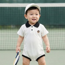 몽실이 셔츠 카라 반팔 바디슈트