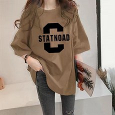 復古寬鬆短袖T恤女新款大尺碼女裝上衣