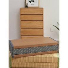 일본다다미 다다미매트 일본 거실 여름카페트 돗자리 5cm 코코넛팜 맞춤, 단면 60x180 3cm 4단 접이식