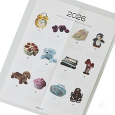 데일리라이크 2026년 포토 페이퍼 캘린더 A2 인테리어 가정용 꾸미기 갤러리 포스터 서재 사무실