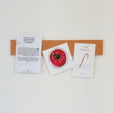 내츄럴 접착식 롱타입 코르크보드 클립보드 게시판, 상세페이지 참조