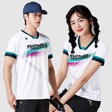 싸이코버드 PSY-5013 PSY-6013 배드민턴 남성 여성 반팔 티셔츠