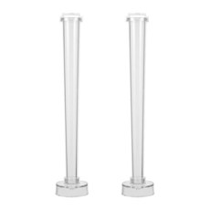 EXCEART 테이퍼 캔들 몰드 2팩 26.4 x 5.1 5.1cm(10.43 2.04 2.04인치) 투명 플라스틱 제작 DIY 테이퍼드 로드 홈 크래프트 장식용, EXCEART 테이퍼 캔들 몰드 2팩 26.4 x 5.