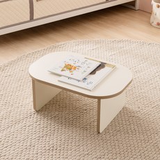 윌코 윌로우 토토 가로 600 세로 400 좌식책상 아기밥상 티테이블, 라운드형