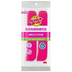 3M 菜瓜布瓶刷 (1柄1刷頭)-粉色 瓶刷 補充包4入 保溫瓶刷 清潔刷, 粉色, 1個