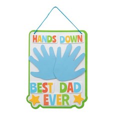 [ 1281873 ] Fun Express 아버지의 날 손도장 사인 공예 키트 - 12개 세트 어린이용 선물