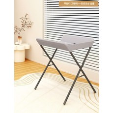 접이식 기저귀 교환대 갈이대 유아거치대 기저귀받침 높이조절가능, 모란디 그레이 프로모션 모델 접이식 불가