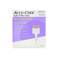 아큐첵 세이프티 프로 우노 일회용 채혈기 안전랜싯 200개 한박스 당뇨 혈당, 1세트, 200개입