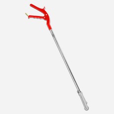 월드크린 빨강 악어 잘집혀 집게 90cm 쓰레기 낙엽 미화 청소 다용도 만능, 빨강악어잘집혀집게90cm, 1개