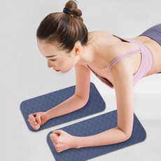 미니 요가 매트 안밀리는 얇은 요거 작은 TPE 10mm 2P 여행용 운동 층간소음 홈트 플랭크 논슬립 무릎 패드, 그레이 2개