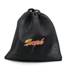 스사노 가죽 글러브 보관용 메쉬 주머니 대형 통풍 수납가방, 1개, 옐로우핑크