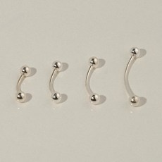 silver925 은볼 바나나 피어싱 배꼽 실버 14미리 14바 기본 데일리 변함없는 유행