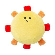 喜花貓DogFeet啾啾聲棉繩耐咬玩具, 1個, 寵物星球玩具『太陽』