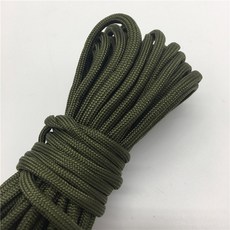 10 야드 파라코드 550 낙하산 코드 랜야드 로프 밀 스펙 타입 III 7 스트랜드 등산 캠핑 서바이벌 장비 DIY, Army green, 1개
