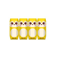 파스퇴르 꼬미루미 바나나우유 125mlX4개, 125ml, 4개