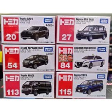 TOMICA 豐田 20 RAV4 27 JPN TAXI 54 ALPHARD TAXI 84 CROWN OWNER DRIVER TAXI 113 HIACE 115 VOXY 模型車, 1個, 亞版#54 豐田 Alphard計程車
