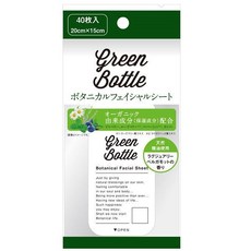 Green Bottle 그린 보틀 보태니컬 페이셜 시트 40매 데오드란트 얼굴시트, 단일, 1개