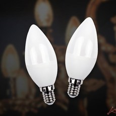 장수 촛대구E14(5W) 조명 거실조명, 전구색(오렌지색)