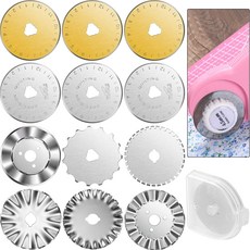 머더 45mm 회전 커터 블레이드 12개 예술 날카롭고 유형 재봉