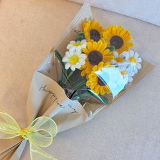 [자체동영상 제공] 헬로우하비 모루 꽃다발 만들기 DIY키트 세트, 3. 해바라기, 1세트