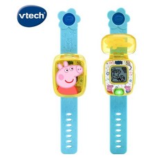 Vtech 粉紅豬小妹多功能遊戲學習手錶 佩佩豬正版公司貨 原廠保固 兒童學習手錶 (2色可選), 1個, 藍色