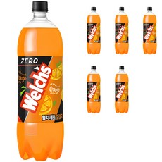 웰치스 웰치 제로 오렌지, 1.5L, 6개