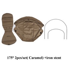 활동형휠체어 가정용휠체어 ° 유모차 액세서리 캐노피 커버 시트 쿠션 요요 유모차 차양 : 패브릭 매트리스, [15] Caramel with fence, 1개