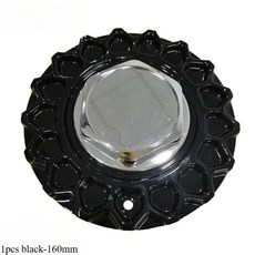실버 블랙 골드 휠 림 센터 캡 허브 STR 606 BBS RS ESM 002R 에 적합 9155L169 135S170 1 개 4, 06 1개 블랙-160mm