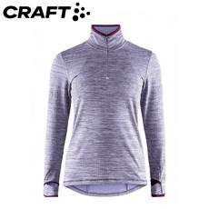 CRAFT 瑞典 女 長袖拉鍊中層衣 紫色