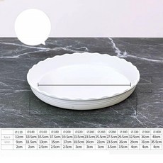 원형 화분받침대 이동식 대형 홈가드닝 바퀴달린 식물용, 1개, 두꺼운 화이트 280 내경 23.5cm